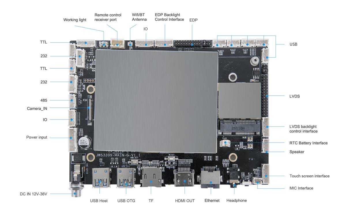 Touchfly JWS3399-MAIN-G Motherboard